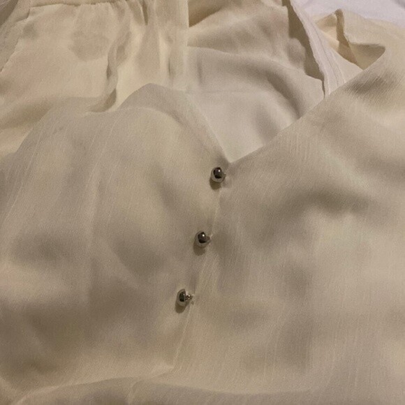 Standards & Practices Plus Size Long Sleeve Tiered Prairie Chiffon Mini Dress - Picture 14 of 14